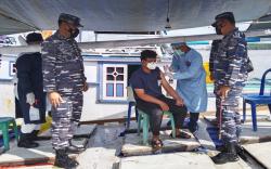 Lanal Banjarmasin Kembali Sasar Vaksinasi Covid-19 bagi Warga Pesisir 