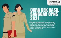 Infografis Cara Cek Hasil Sanggah CPNS 2021