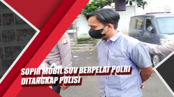 Video Sopir Mobil SUV Berpelat Polri Ditangkap Polisi