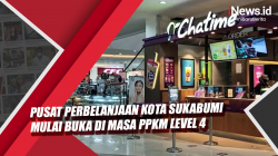 Video Pusat Perbelanjaan Kota Sukabumi Mulai Buka di Masa PPKM Level 4