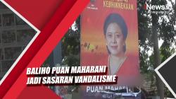 Video Baliho Puan Maharani Jadi Sasaran Vandalisme di Kota Batu, Polisi Diminta Usut Pelaku