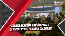 Video Peserta Berebut Vaksin Pfizer di Pusat Perbelanjaan Cilandak