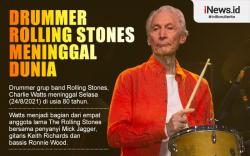 Infografis Drummer Rolling Stones Meninggal Dunia