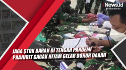 Video Jaga Stok Darah di Tengah Pandemi Prajurit Gagak Hitam Gelar Donor Darah