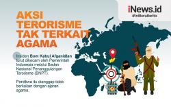 Infografis Aksi Terorisme Tak terkait Agama