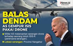 Infografis Balas Dendam, AS Gempur ISIS Pakai Drone