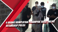Video 4 Orang Komplotan Perampok Taksi Online Ditangkap Polisi