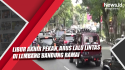 Video Libur Akhir Pekan, Arus Lalu Lintas di Lembang Bandung Ramai
