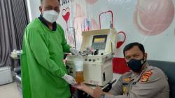Bantu Pasien Covid-19, Kabid Humas Polda Lampung Donorkan Plasma Konvalesen