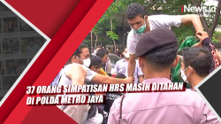 Video 37 Orang Simpatisan HRS Masih Ditahan di Polda Metro Jaya