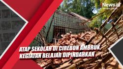 Video Atap Kelas Sekolah di Cirebon Ambruk, Kegiatan Belajar Dipindahkan
