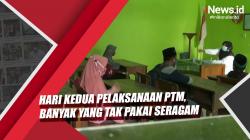 Video Hari Kedua Pelaksanaan PTM di Sidoarjo Banyak yang Tak Pakai Seragam