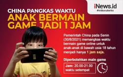 Infografis China Pangkas Waktu Bermain Game Online bagi Anak-Anak Jadi 1 Jam