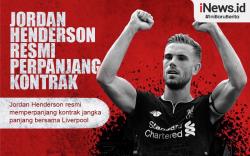 Infografis Jordan Henderson Perpanjang Masa Bakti di Liverpool