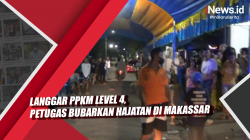 Video Langgar PPKM Level 4, Petugas Bubarkan Hajatan di Makassar