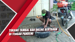 Video Tukang Tambal Ban Online Bertahan di Tengah Pandemi