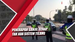 Video Penerapan Ganjil Genap di Kawasan Patung Kuda Jakpus Tak Ada Sistem Tilang