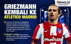 Infografis Antoine Griezmann Kembali ke Atletico Madrid