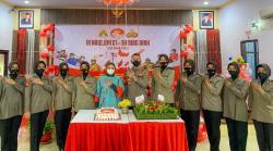 HUT Ke-73 Polwan, Polres Enrekang Gelar Syukuran Potong Tumpeng 