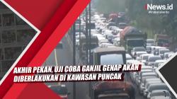 Video Akhir Pekan, Uji Coba Ganjil Genap Akan Diberlakukan di Kawasan Puncak 