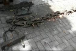 Rantai Raksasa Peninggalan Belanda Ditemukan di Dam Ngancar Bantul 