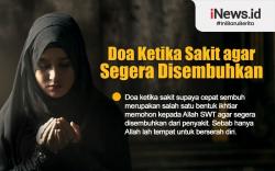 Infografis Doa Ketika Sakit agar Segera Disembuhkan