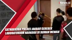 Video Satnarkoba Polres Jakbar Gerebek Laboratorium Narkoba di Rumah Mewah