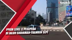 Video PPKM Level 3, Pesepeda di Jalur Sudirman-Thamrin Sepi