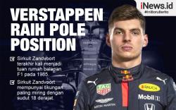 Infografis Max Verstappen Raih Pole Position 