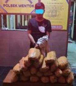 Pemuda Bawa Ganja 30 Kilogram dari Sumut Ditangkap di Pelabuhan Tanjung Kalian      