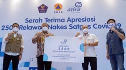 Satgas Covid-19 Terima Apresiasi dari Asuransi Astra untuk 2.500 Relawan Nakes