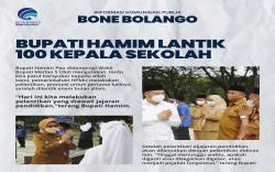 Lantik Kepala Sekolah, Ini Pesan Bupati Bone Bolango