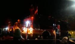 Lapas Tangerang Kebakaran, Puluhan Mobil Damkar Berjibaku Padamkan Api<