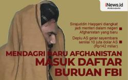 Infografis Mendagri Baru Afghanistan Masuk Daftar Buruan FBI