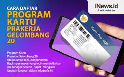 Infografis Cara Daftar Program Kartu Prakerja Gelombang 20