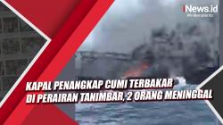 Detik-Detik Kapal Penangkap Cumi Terbakar di Perairan Tanimbar, 2 Orang Tewas