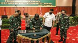 Resmi, Kodim 0201/BS dan 3 Koramil di Medan Berubah Nama