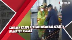 Video Viral Tahanan Kasus Pencurian Nikahi Kekasih di Kantor Polsek  Manggala Makassar