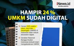 Infografis Hampir 24 Persen UMKM Sudah Digital