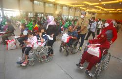 Presiden Jokowi Tinjau Vaksinasi di JEC, Ada Jalur Khusus Bagi Penyandang Disabilitas<