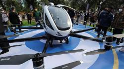 Penampakan Taksi Terbang, Drone Berukuran Besar Bisa Bawa Penumpang
