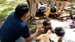 Asyik Pesta Sabu di Kebun Sawit, 5 Bandar dan Pemakai Narkoba Ditangkap Polisi