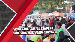 Video Pasar Kaget Gasibu Bandung Padat di Tengah PPKM Level 3
