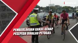 Video Ganjil Genap di Patung Kuda Jakpus, Pesepeda Dihalau Petugas