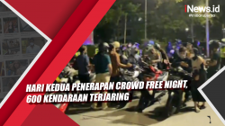 Video Hari Kedua Penerapan Crowd Free Night, 600 Kendaraan Terjaring