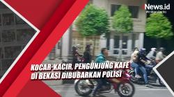 Video Pengunjung Kafe di Bekasi Kocar-kacir Dibubarkan Polisi