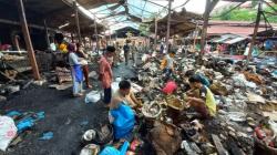 Tim Inafis Gabungan Gelar Olah TKP Kebakaran Pasar Bawah Bukittinggi