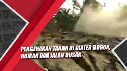 Video Pergerakan Tanah di Kampung Ciater Bogor, Rumah dan Jalan Rusak<