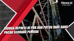 Video Pemuda di Kalteng Ancam Lompat dari Tower,  Diduga Depresi di PHK dan Putus Cinta 