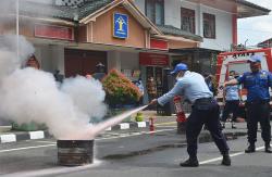Antisipasi Kebakaran, Rutan Kelas IIB Wates Gelar Simulasi Pemadaman 